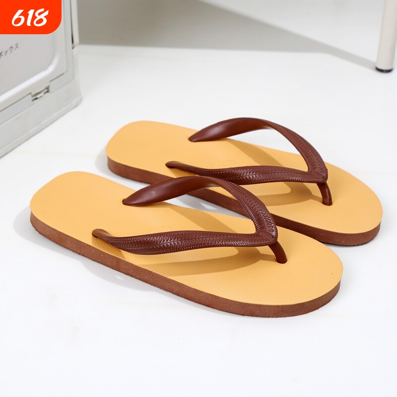 泰国夏季舒适耐磨情侣人字拖防滑网红沙滩鞋男女士轻便休闲鞋红色