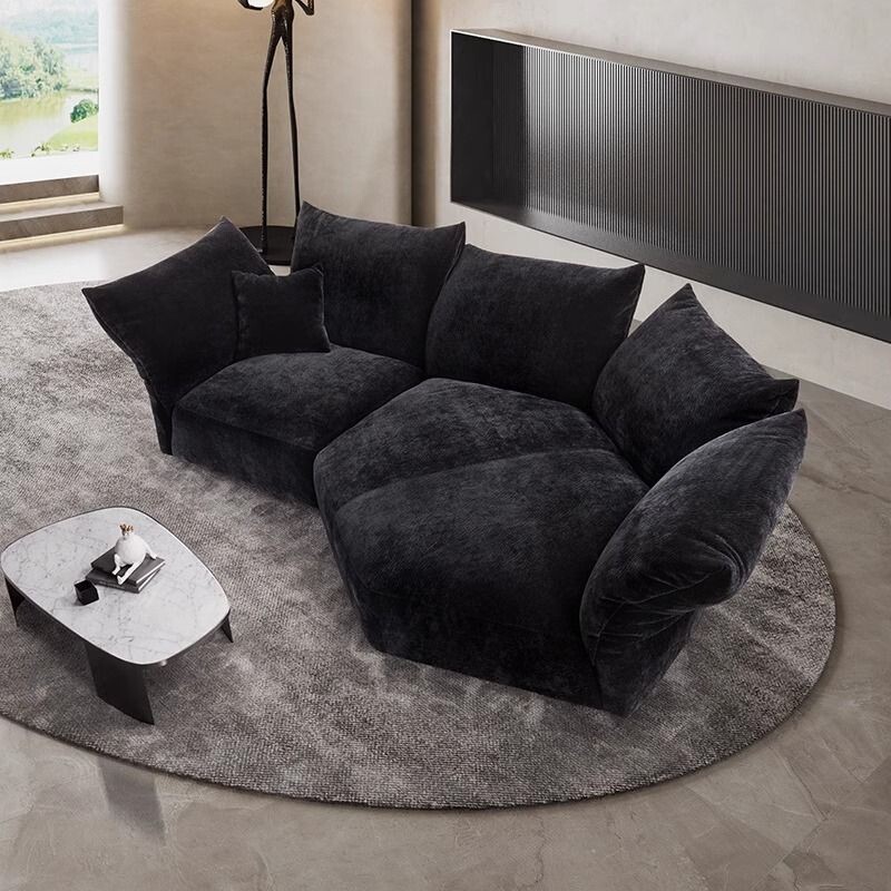 d花瓣沙发意式极简布艺弧形大小户型新款异形创意baxter双人