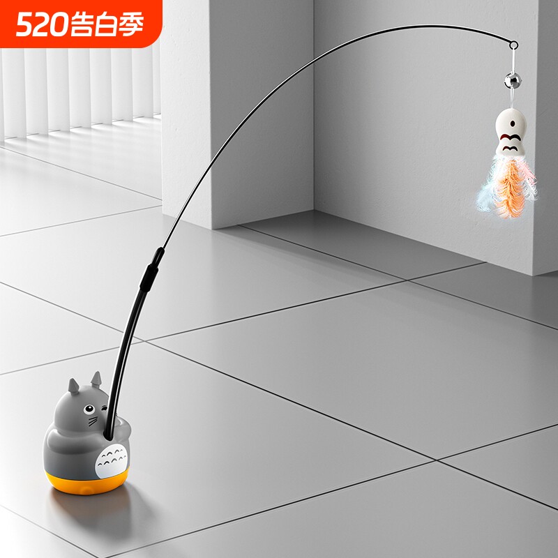 逗猫棒长杆猫咪玩具自嗨解闷神器消耗体力小猫带铃铛耐咬宠物用品