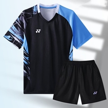 新款国家队羽毛球大赛服初夏男士短袖专业团队服女速干短裤套装