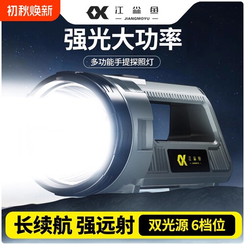 江尛鱼强光充电应急照明家用矿灯