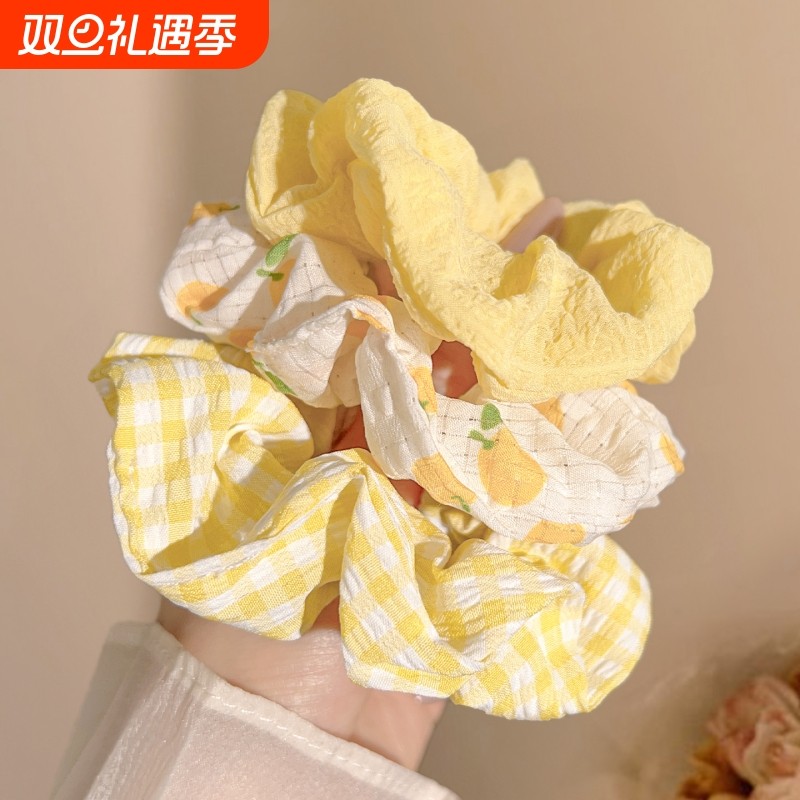 小发圈头花皮筋儿童女孩大肠女不伤发扎丸子头头绳高级感头饰发绳