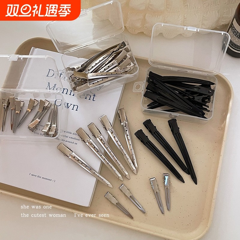 发根固定蓬松发夹女无痕刘海高颅顶造型发卡化妆定位鸭嘴夹子头饰