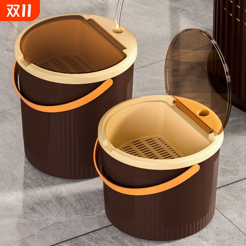 茶具茶渣桶茶桶茶台带盖滤网干湿分离功夫茶水桶茶水茶叶渣垃圾桶