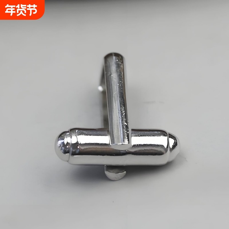 S925纯银袖扣配件男士绅士法式西装衬衫简约袖扣桩手工DIY配件