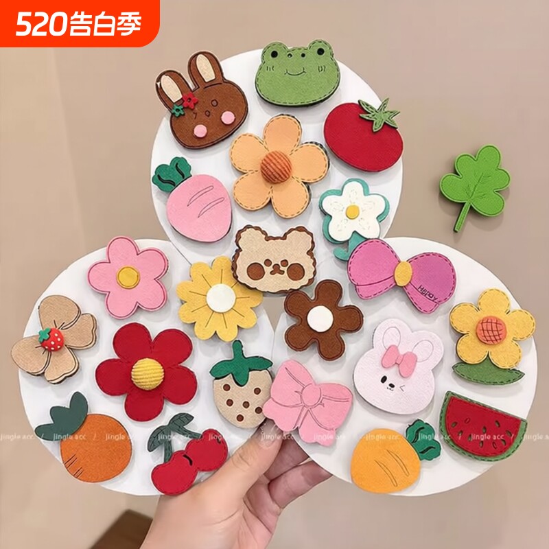 婴儿宝宝胎毛魔术贴碎发神器女童儿童前额刘海魔法发夹小月龄头饰