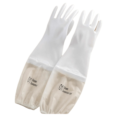 洗碗手套女防水薄款厨房家务耐用刷洗衣加长加绒耐用型洗菜防滑