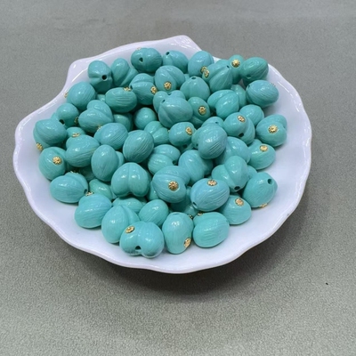 菱镁矿松石拉丝屁桃爱心镶嵌款文玩配饰配件手串搭配配饰diy