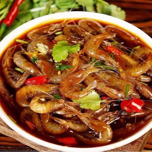 苏北特产生呛白米虾小白虾生呛小海鲜呛虾微辣开罐即食