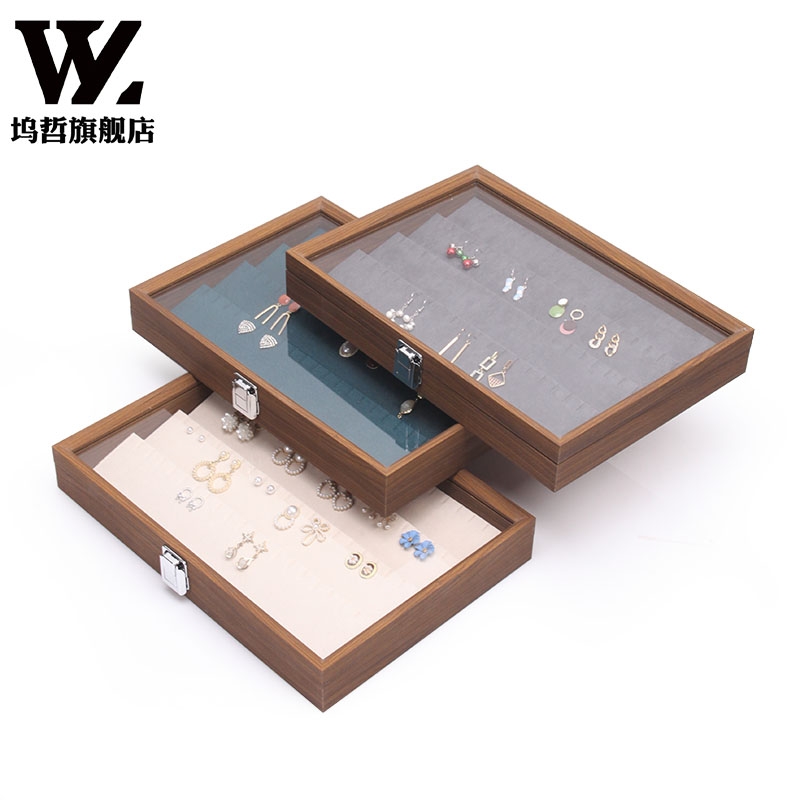 坞哲耳环项链首饰盒工厂直销