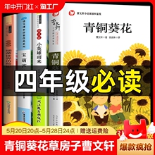 青铜葵花正版曹文轩小英雄雨来管桦宝葫芦的秘密张天翼细菌世界历险记四年级下册阅读课外书必读推荐的书目全套老师书籍m草房子