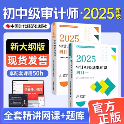 官方中级审计师2025教材审计理论与实务相关基础知识初级网课题库三色笔记