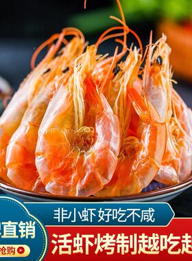 虾干开袋即食脆虾解馋零食特大号碳烤虾干货休闲食品海鲜小吃好吃