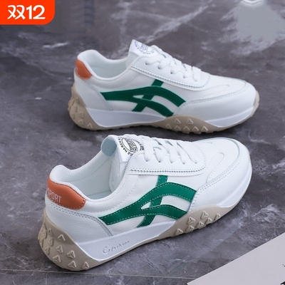 品牌断码德训鞋女2025新款厚底鞋子百搭爆款小白鞋运动鞋女鞋休闲