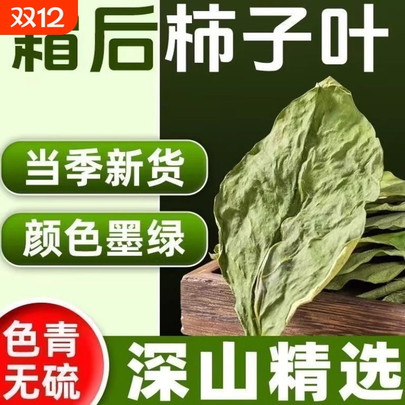 柿子叶茶中药材柿子树叶干货霜后新鲜官方旗舰店霜桑叶新货茅根
