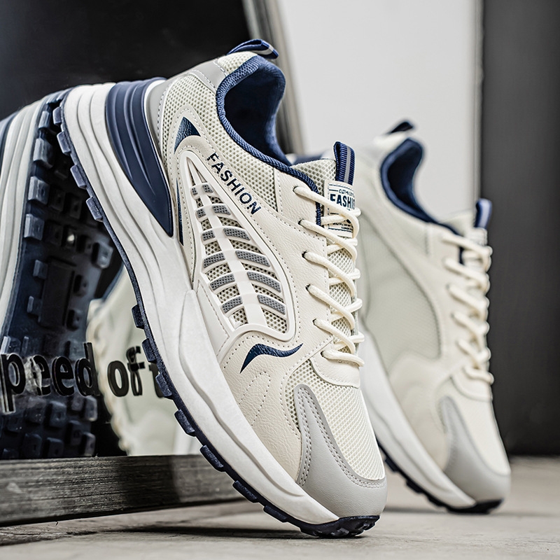 品牌断码透气网面运动鞋子男韩版潮流百搭厚底休闲老爹鞋潮鞋春季