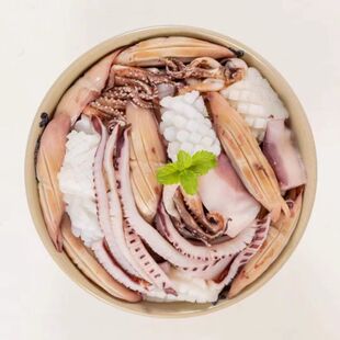 【顺丰发货】什锦鱿鱼新鲜冷冻鱿鱼海洋水产批发鱿鱼花200g/袋