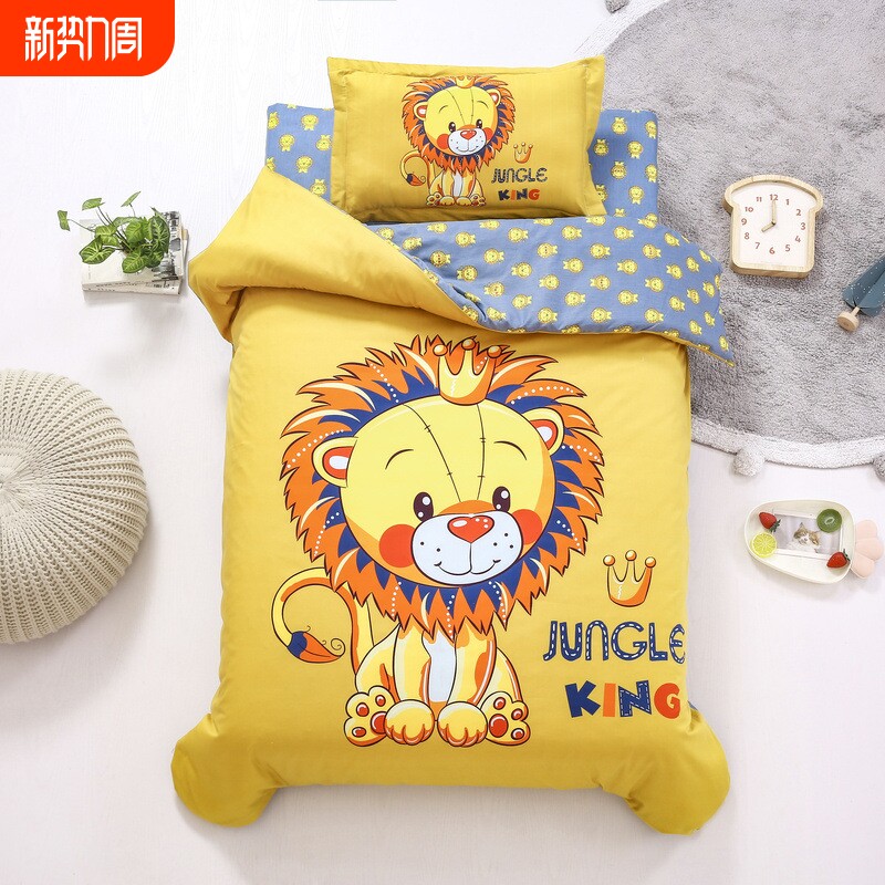 A类纯棉幼儿园被子三件套六件套午睡被褥全套入园套件批发团购