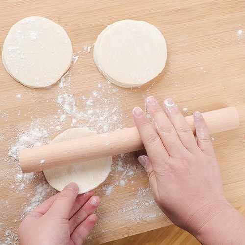 实木擀面杖家用擀饺子皮大压面棍烘焙工具面棒菜板擀面条案板套装