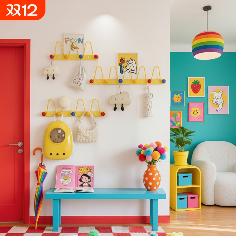 玄关进门挂衣钩挂衣架墙上壁挂