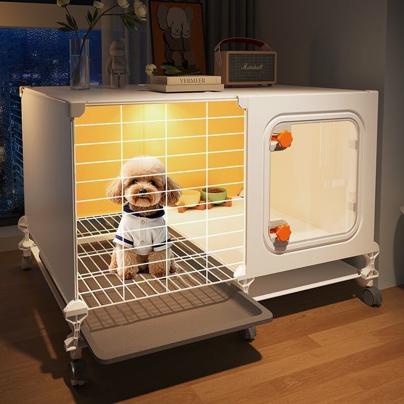 狗笼子小型犬带厕所分离家用室内一室一卫狗窝小别墅
