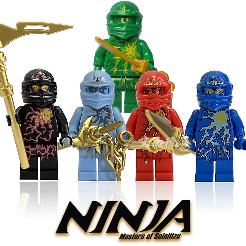 最大潜力元素主角劳埃德凯赞杰寇拼装积木益智初代幻影忍者系类男