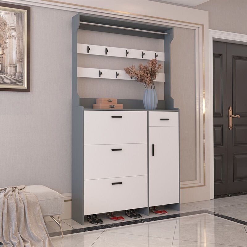 a翻斗鞋柜家用进门口客厅大容量超薄收纳玄关经济小户型省空间鞋