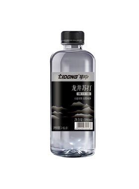 体动苏打水龙井软苏打0糖0脂0卡PH8.5茉莉味用590ml/瓶原味饮料