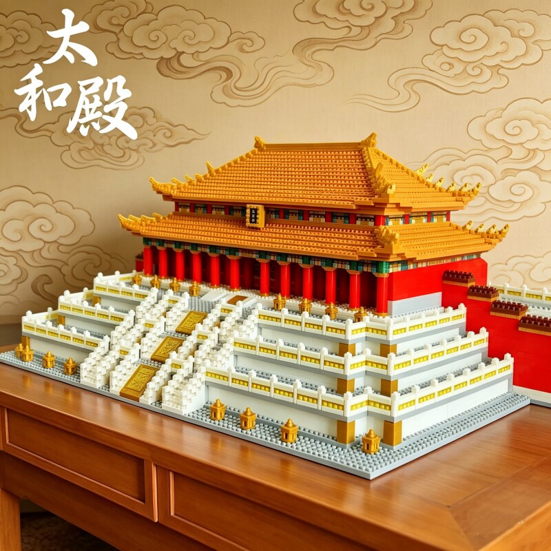 【爆款】太和殿积木模型图片