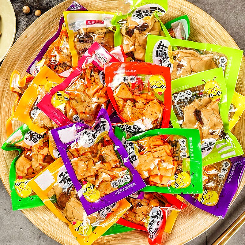 香菇豆干豆腐干小零食解馋小吃多种休闲食品散装椒辣味五香香辣