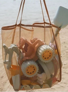 户外沙滩包大容量网袋收纳袋工具宝宝游泳儿童沙滩玩具出游旅游