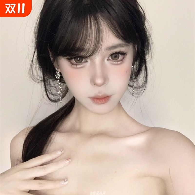 贵气感锆石长流苏耳环轻奢高级感耳夹无耳洞名媛矜贵耳坠夸张耳饰