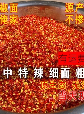 干辣椒面辣椒粉香辣特辣超辣干辣椒油泼辣子香辣高辣100g辣椒粉
