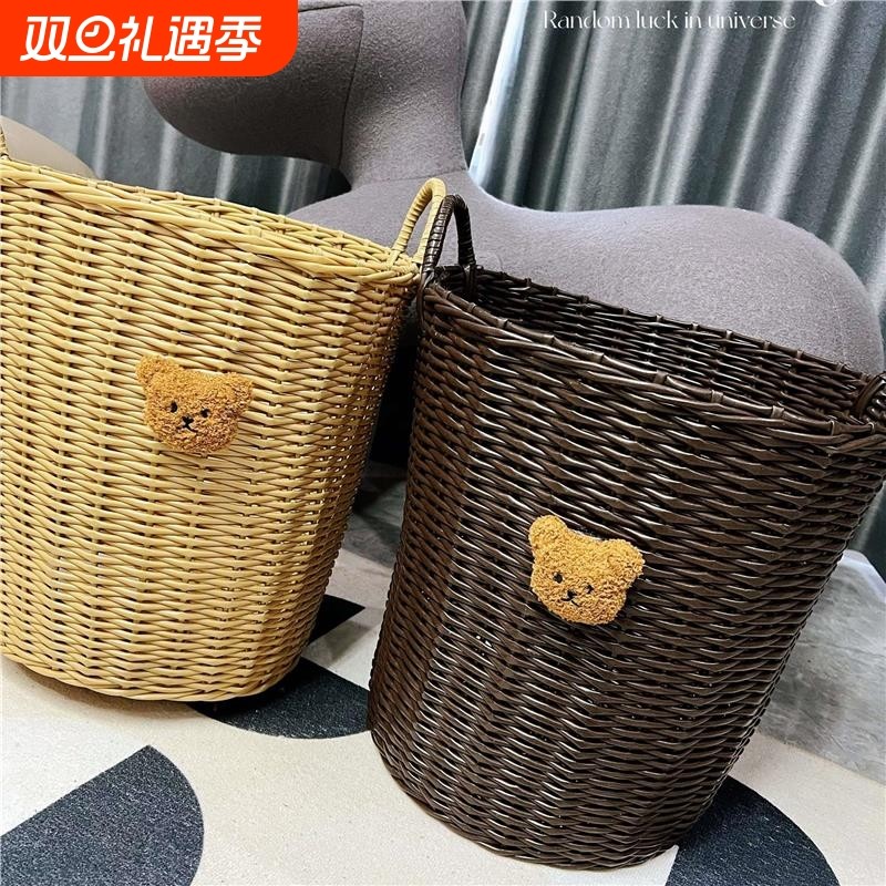 收纳筐家用脏衣篓卫生间脏衣服洗衣篮子脏衣篮衣服的衣篓放口玩具