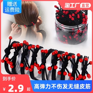 高弹力皮筋儿童成人扎头发无接缝发圈加粗发绳女韩国简约头绳饰品