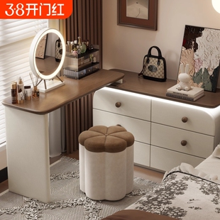 新款化妆椅带储物收纳高级化妆凳女生卧室家用轻奢梳妆台化妆凳子