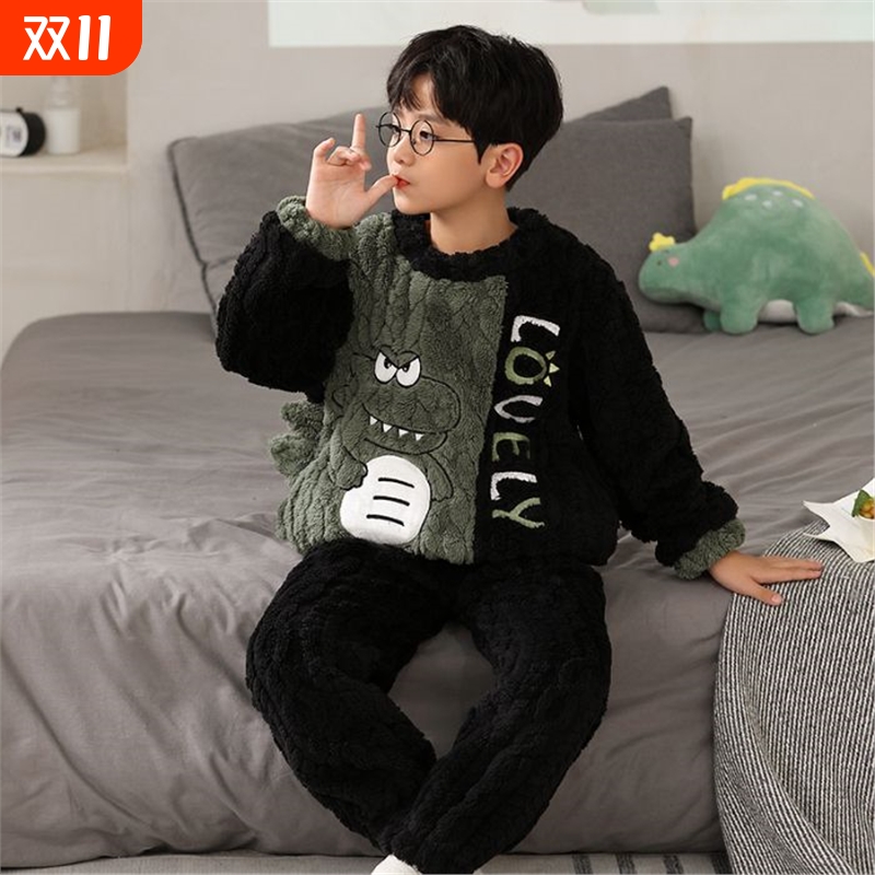 2025新款法兰绒加厚珊瑚绒家居服