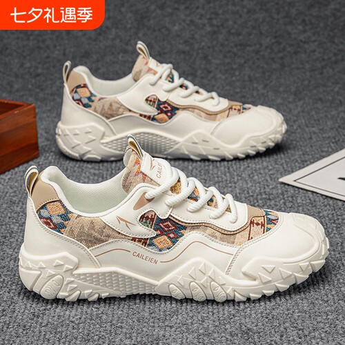 意尔康新款透气网面老爹鞋