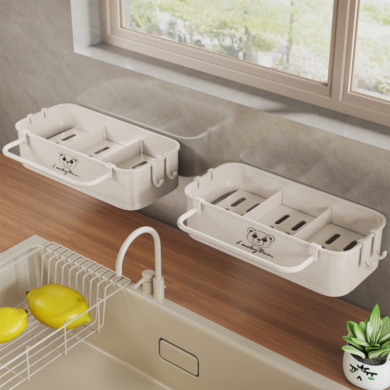 厨房置物架家用水池边壁