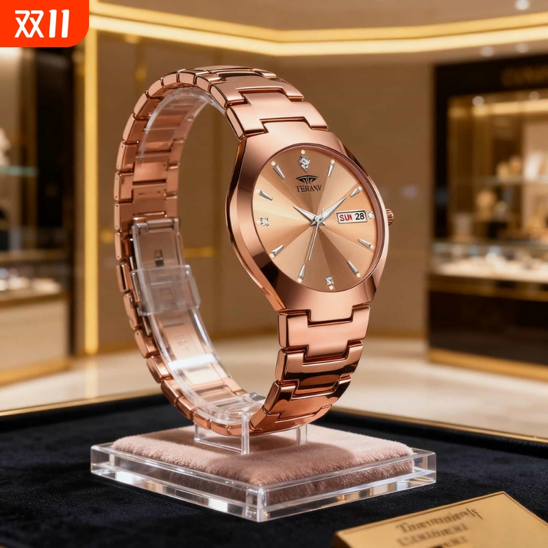 男士手表男正品名牌全自动非机械表男款商务防水石英腕表镂空夜光