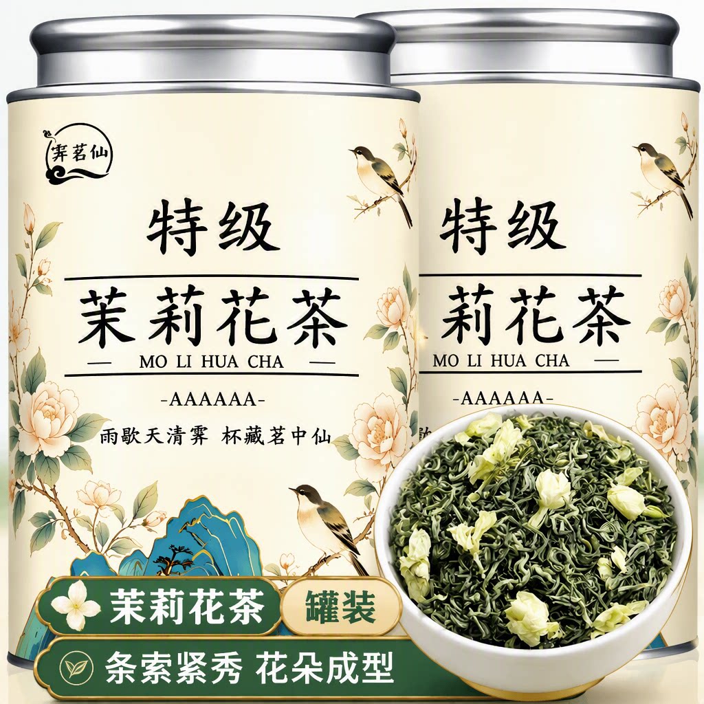 2026年新茶茉莉花茶特级浓香茉莉图片