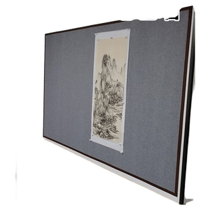 吸磁性铁皮书画毛毡墙贴自粘书法展示教学磁铁固定国画展示墙纸贴