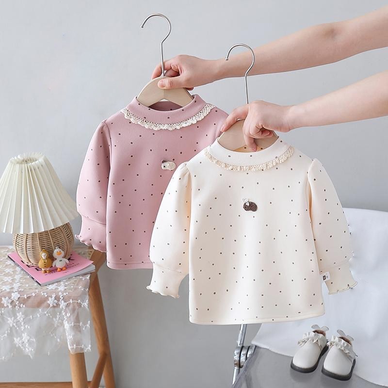 女童长袖t恤2025冬新款洋气加绒儿童打底衫童装宝宝上衣冬装G033,童装/婴儿装/亲子装,T恤,淘宝优惠券,粉丝福利购,淘宝优惠卷