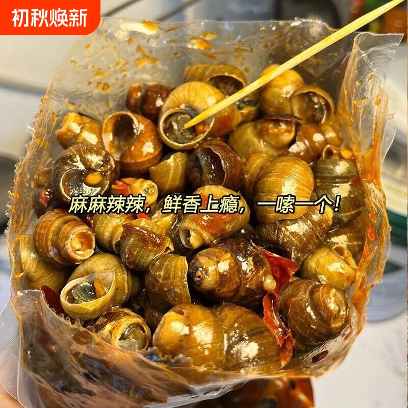 麻辣田螺开袋即食香辣嗦螺熟食解馋小零食下酒菜湖南特产好吃的