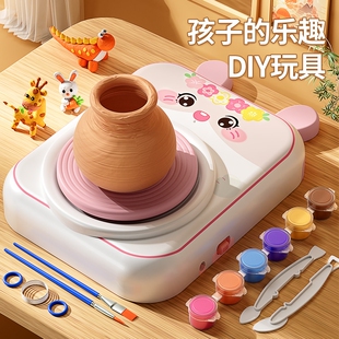 软陶泥玩具陶土泥儿童陶艺机小学生专用工具套装手工diy制作6电动