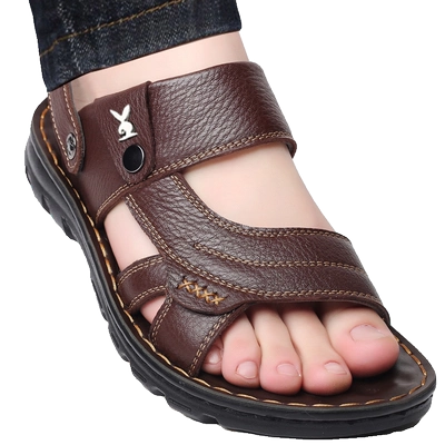 真皮厚底凉鞋男士|超8000次加购