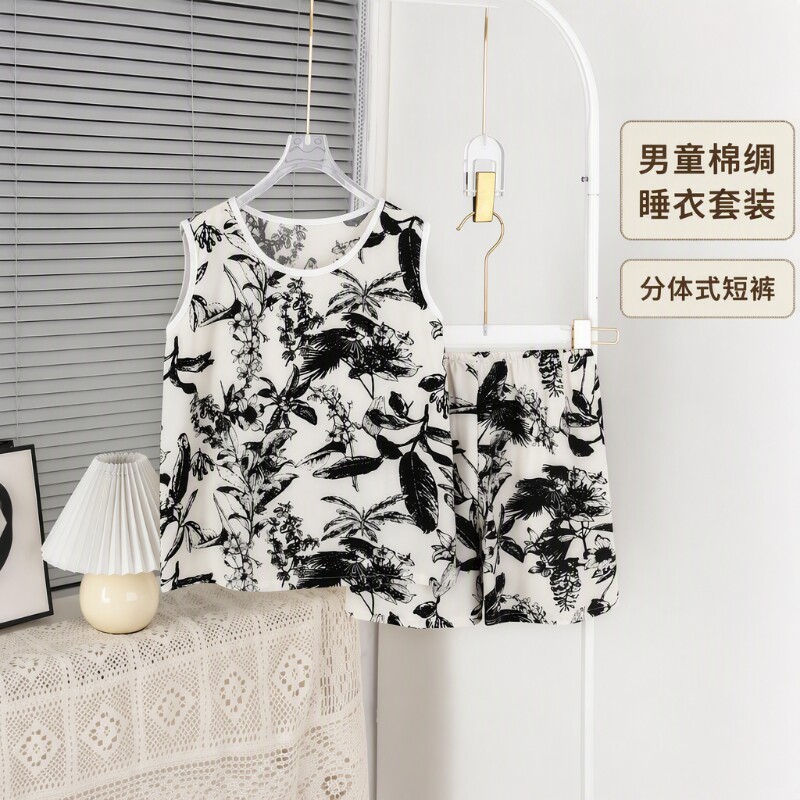 夏季棉绸儿童睡衣|超1000次加购图片