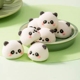 熊猫头棉花糖网红3D立体卡通动物造型咖啡甜品蛋糕冰粉装饰软糖