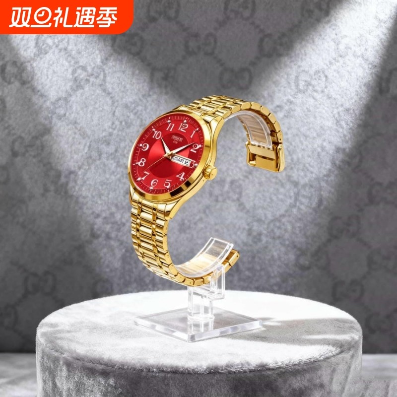 手表男款全自动男表数字双日历防水腕表男机械风全自动防水高级感