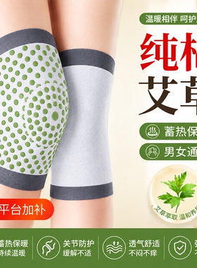艾草护膝盖女士热敷漆关节运动保暖老寒腿薄款发热老年人防寒护套